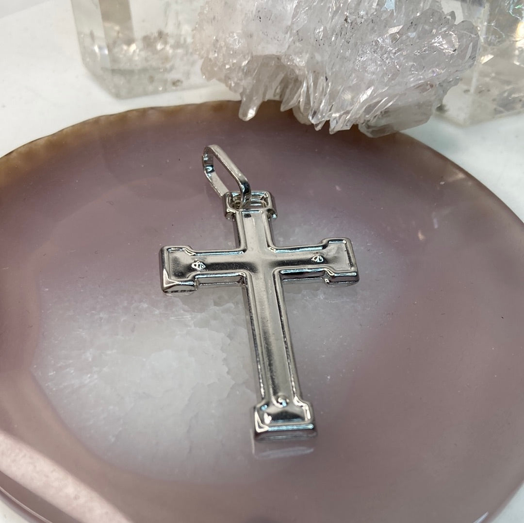 Sterling silver cross pendant