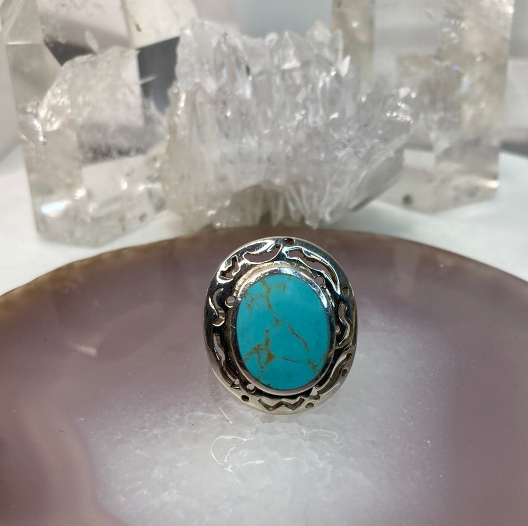 Sterling silver turquoise ring