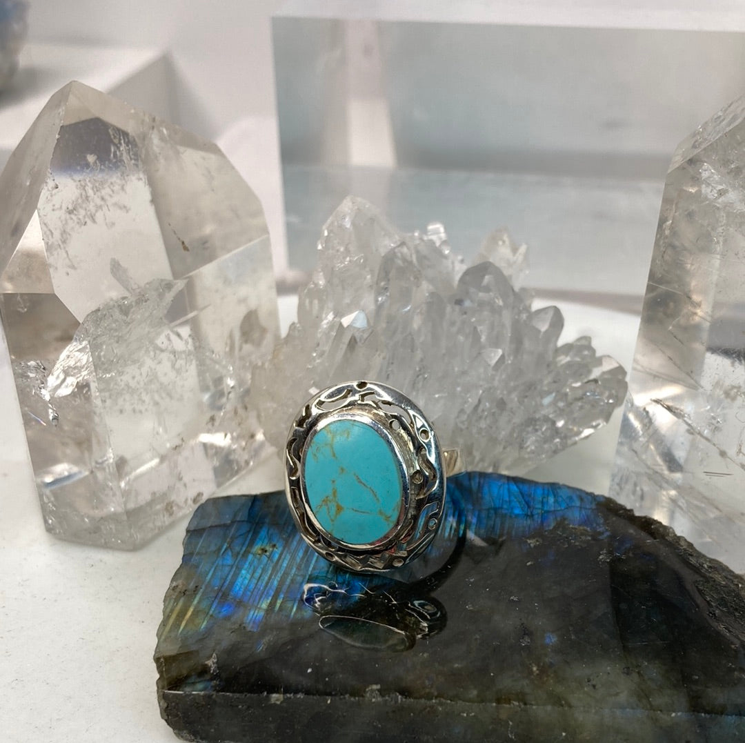 Sterling silver turquoise ring