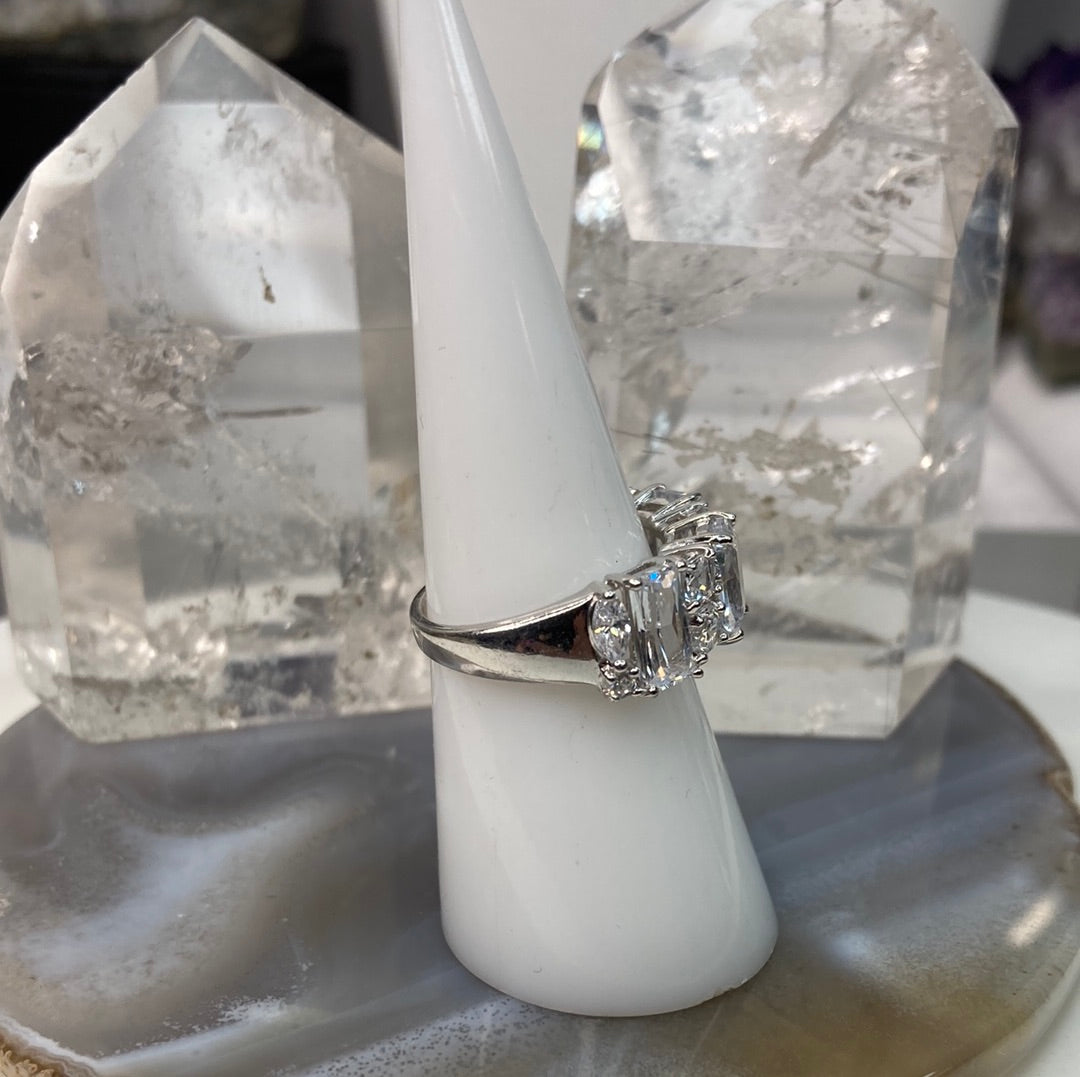 Sterling silver cz ring