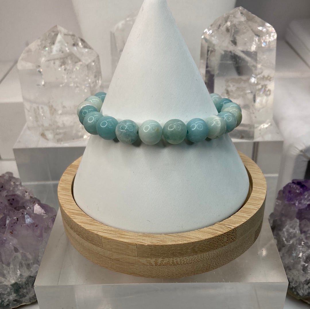 Jade bead bracelet