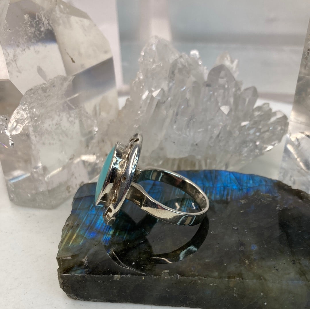 Sterling silver turquoise ring