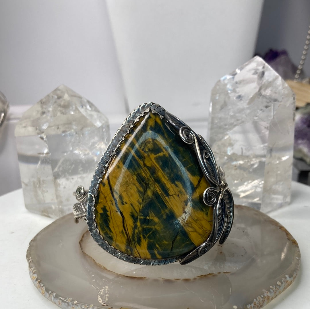 Sterling silver cuff bracelet