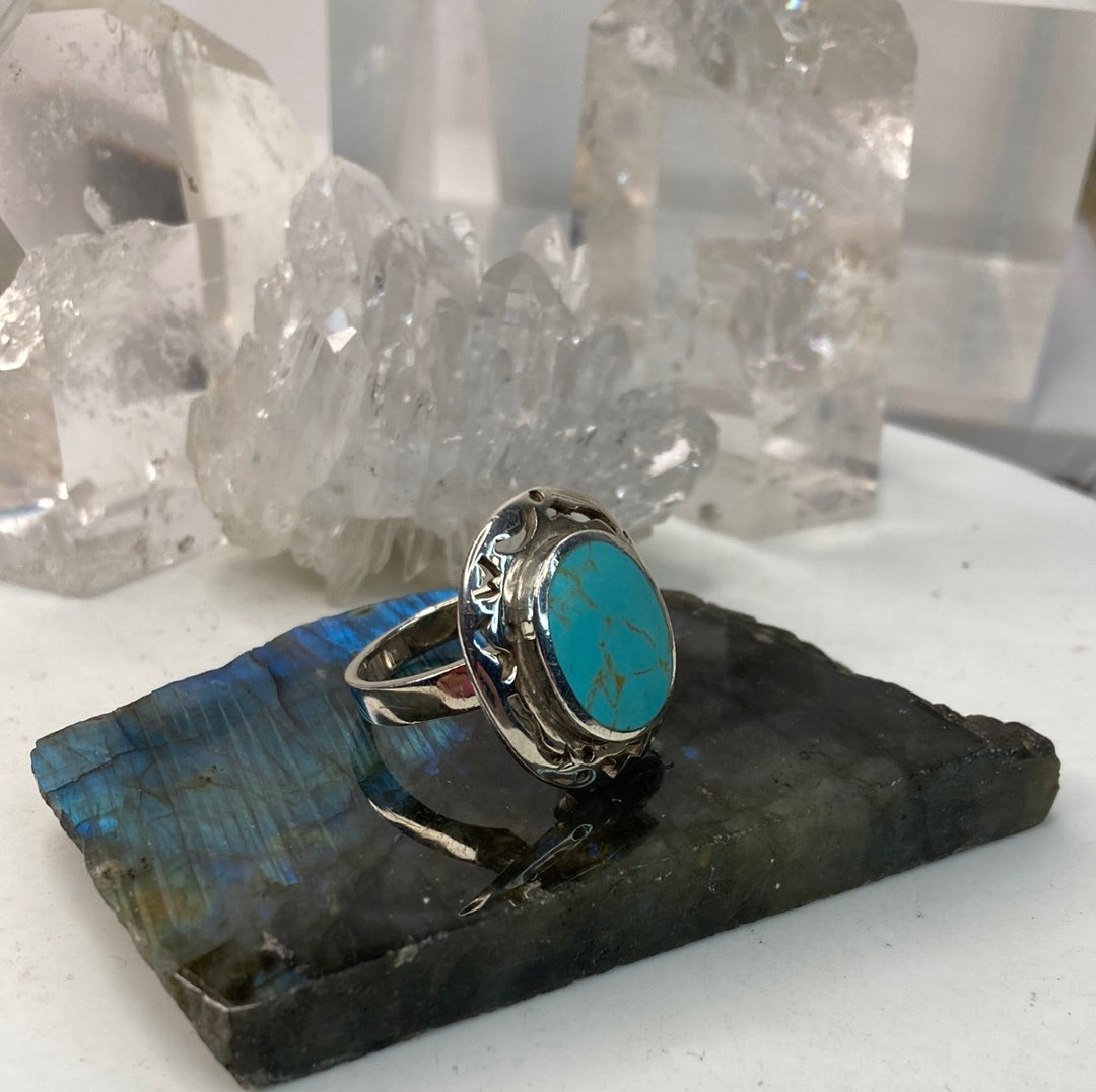 Sterling silver turquoise ring