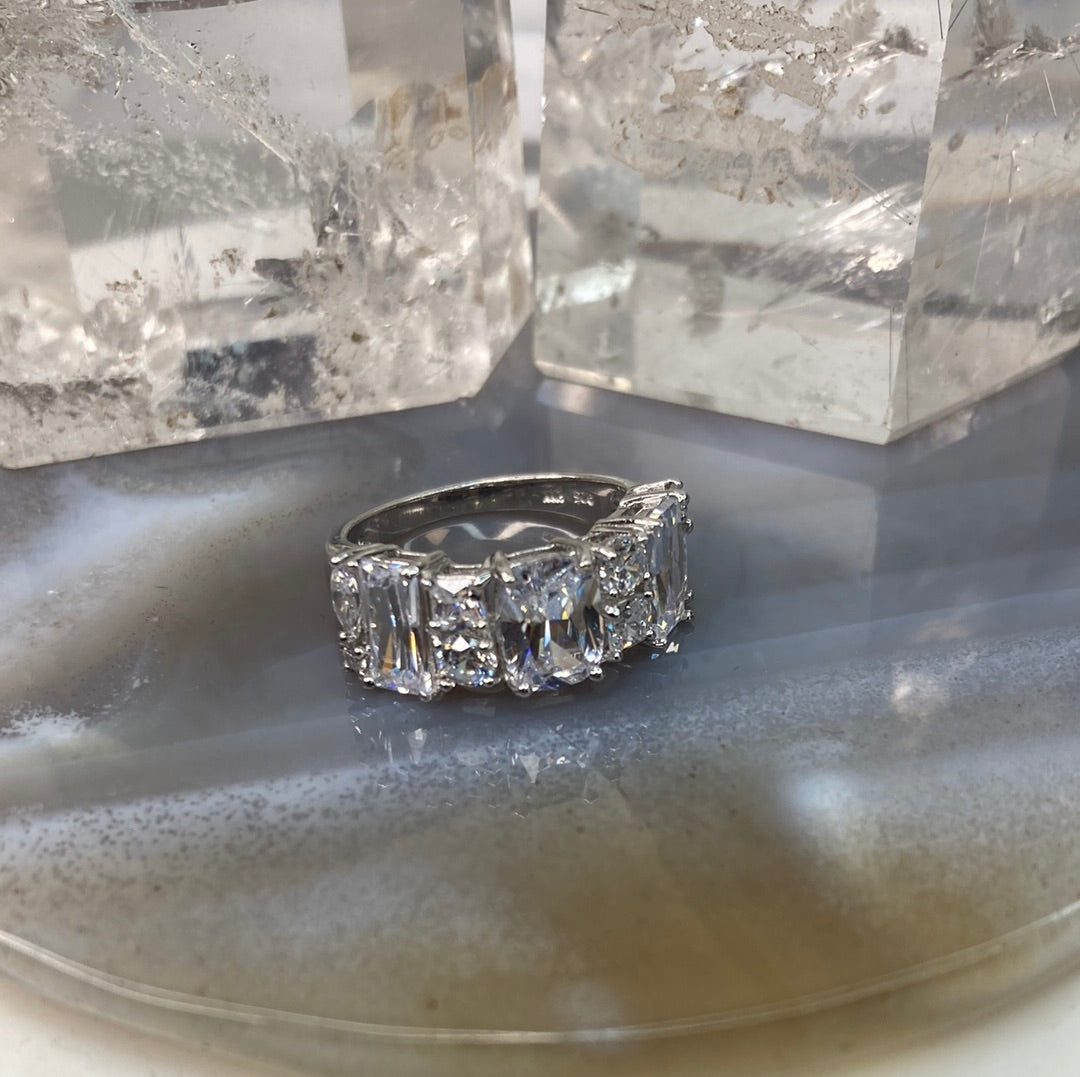 Sterling silver cz ring