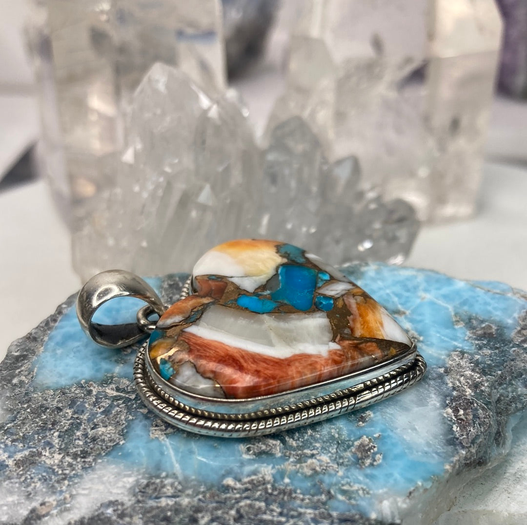 Sterling silver heart pendant