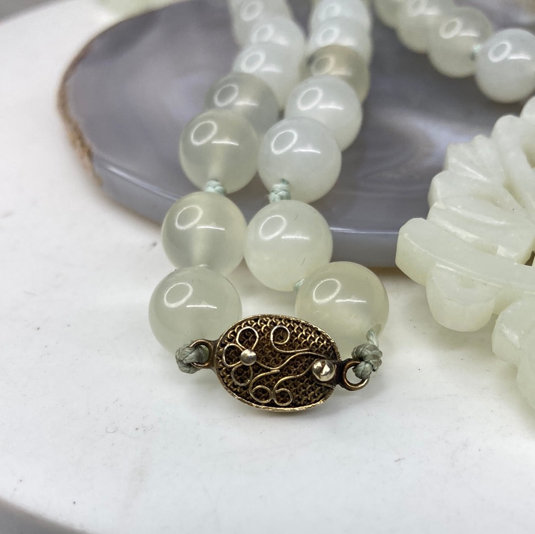 Vintage jade necklace