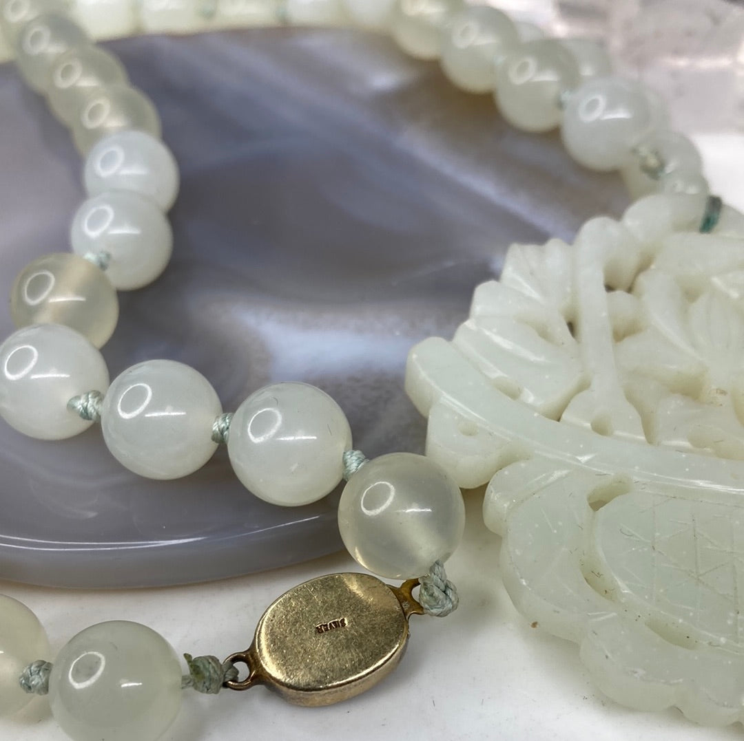 Vintage jade necklace