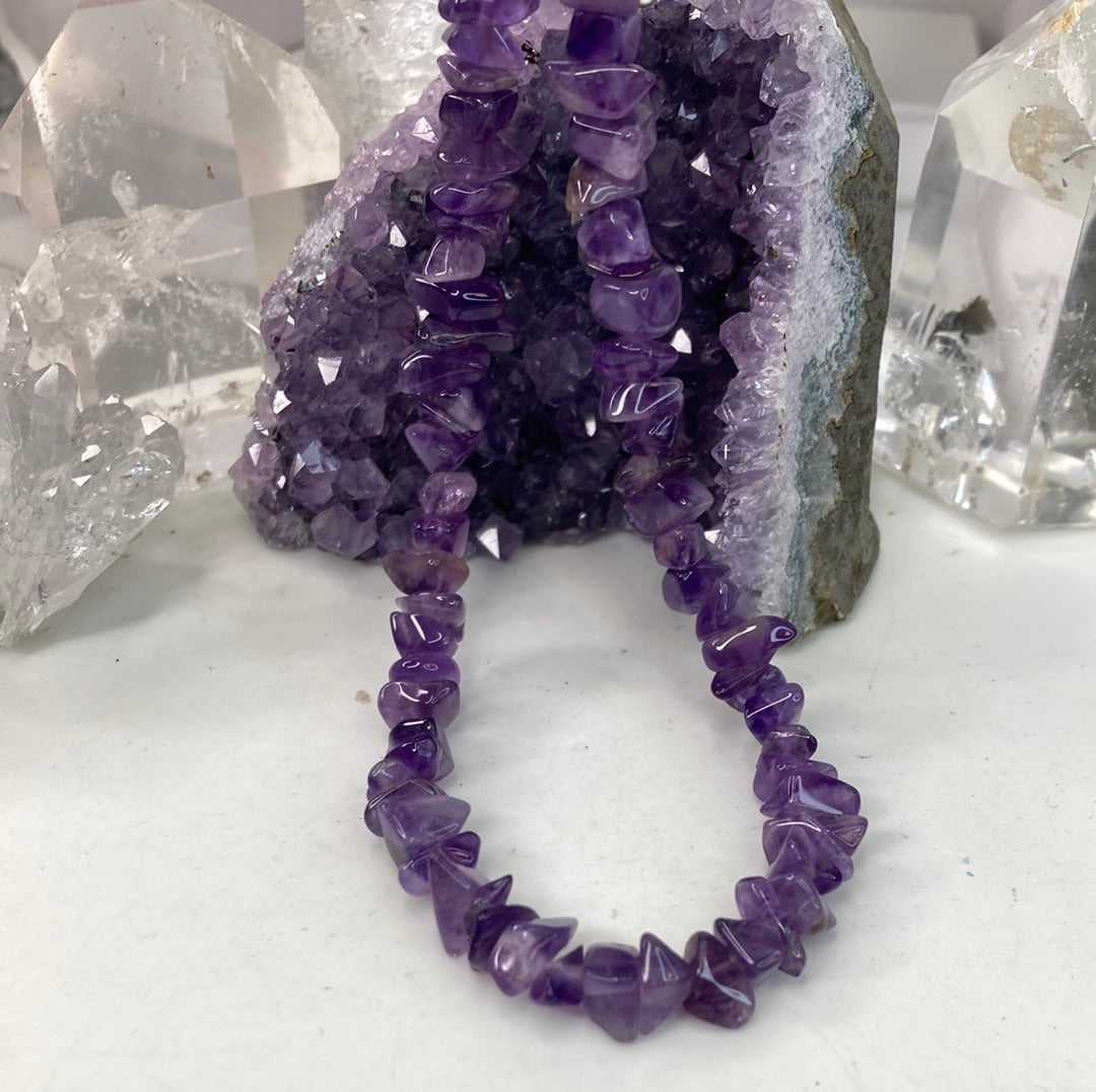 Sterling silver amethyst necklace