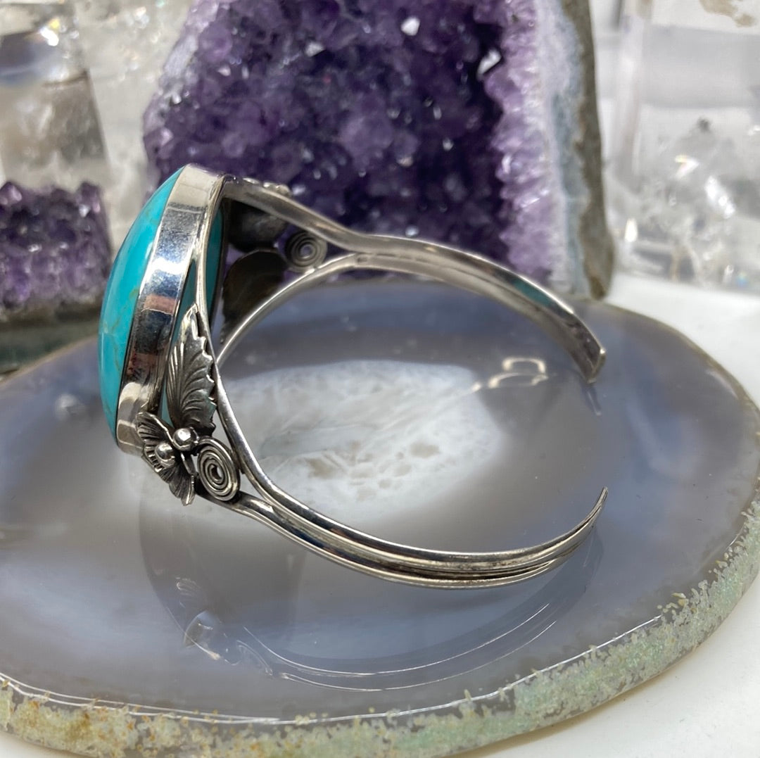 Sterling silver turquoise cuff bracelet