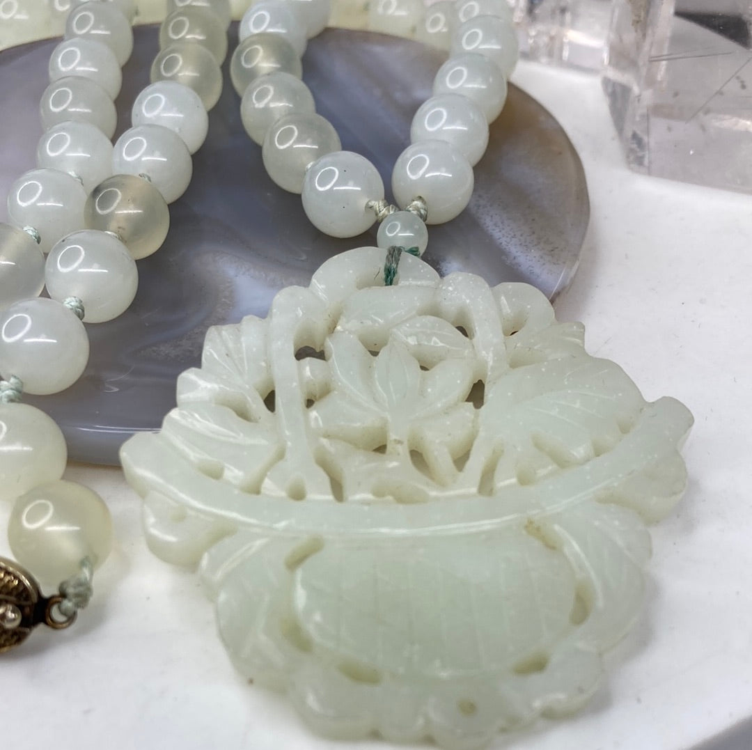 Vintage jade necklace