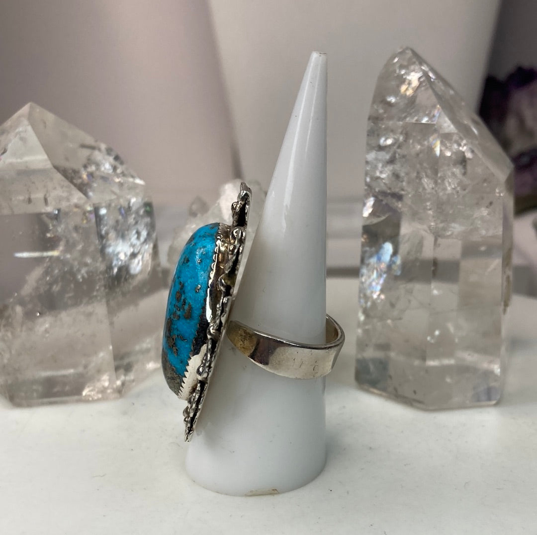 Sterling silver turquoise ring