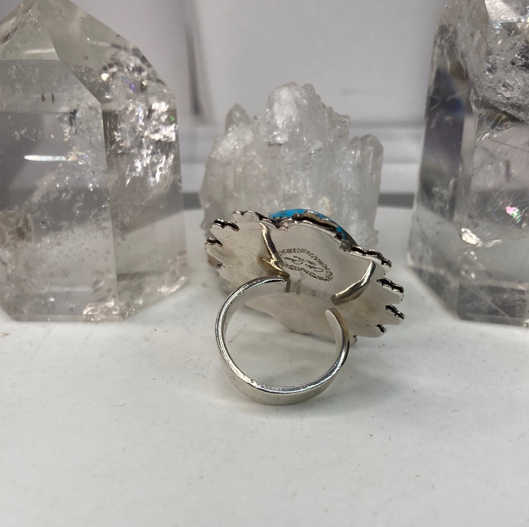Sterling silver turquoise ring