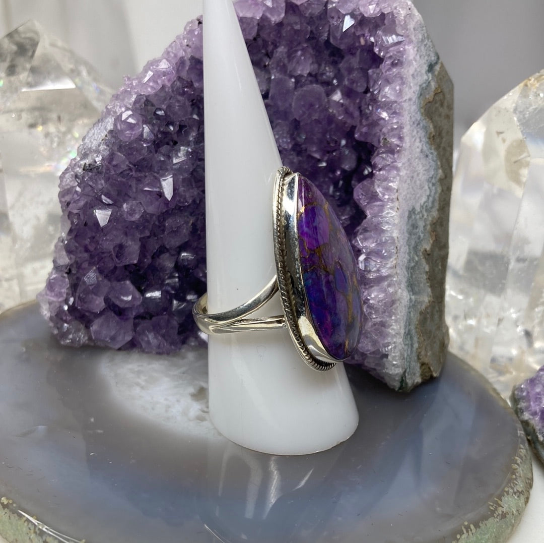 Sterling silver Mojave turquoise ring