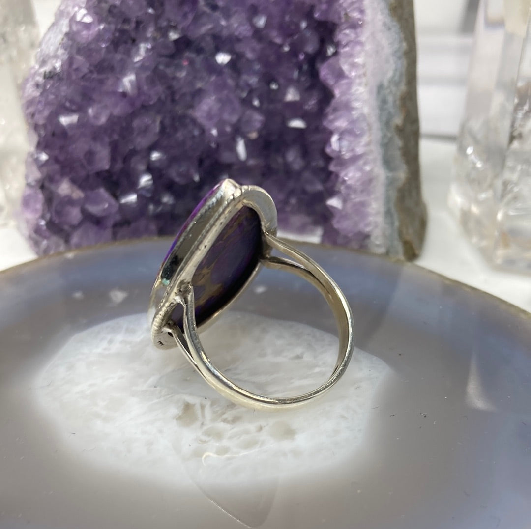 Sterling silver Mojave turquoise ring