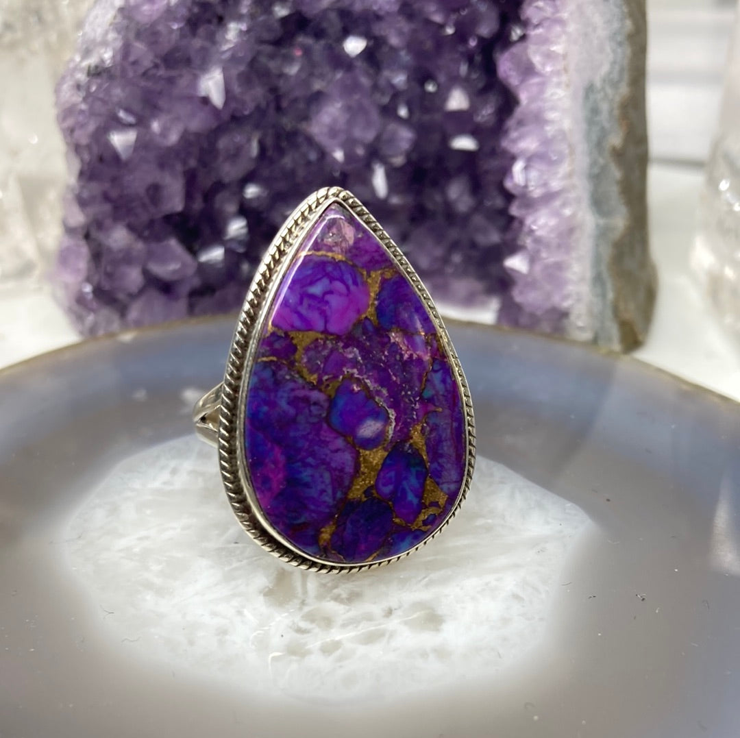 Sterling silver Mojave turquoise ring