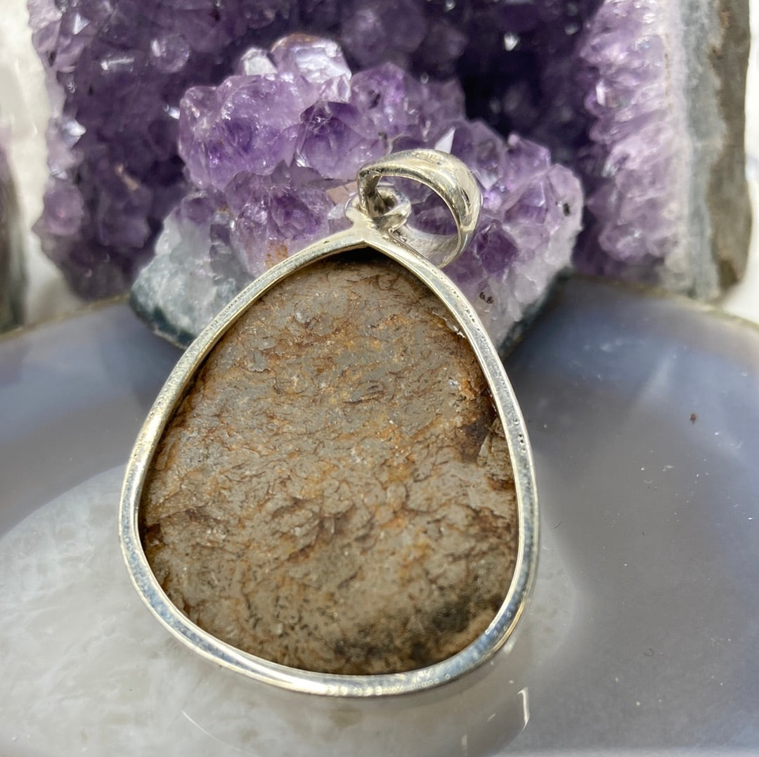 Sterling silver garden quartz pendant