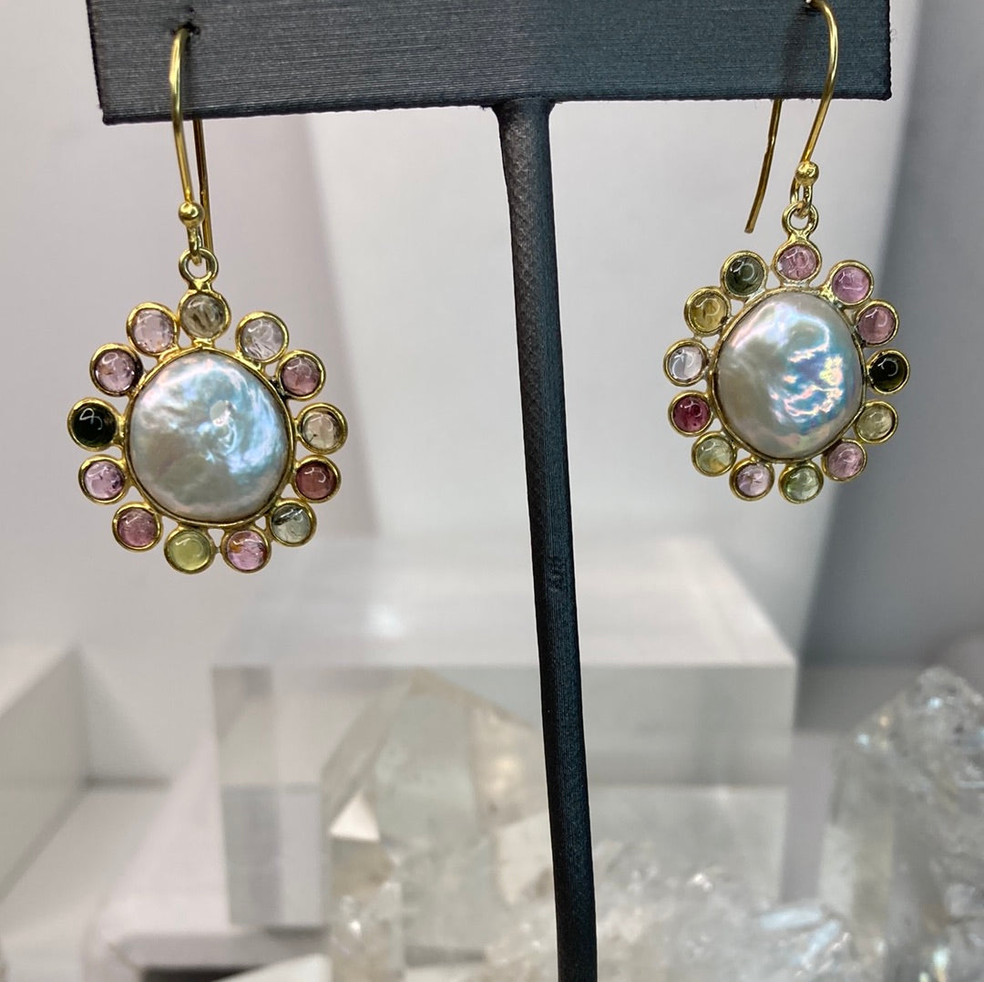 Sterling silver gemstone earrings