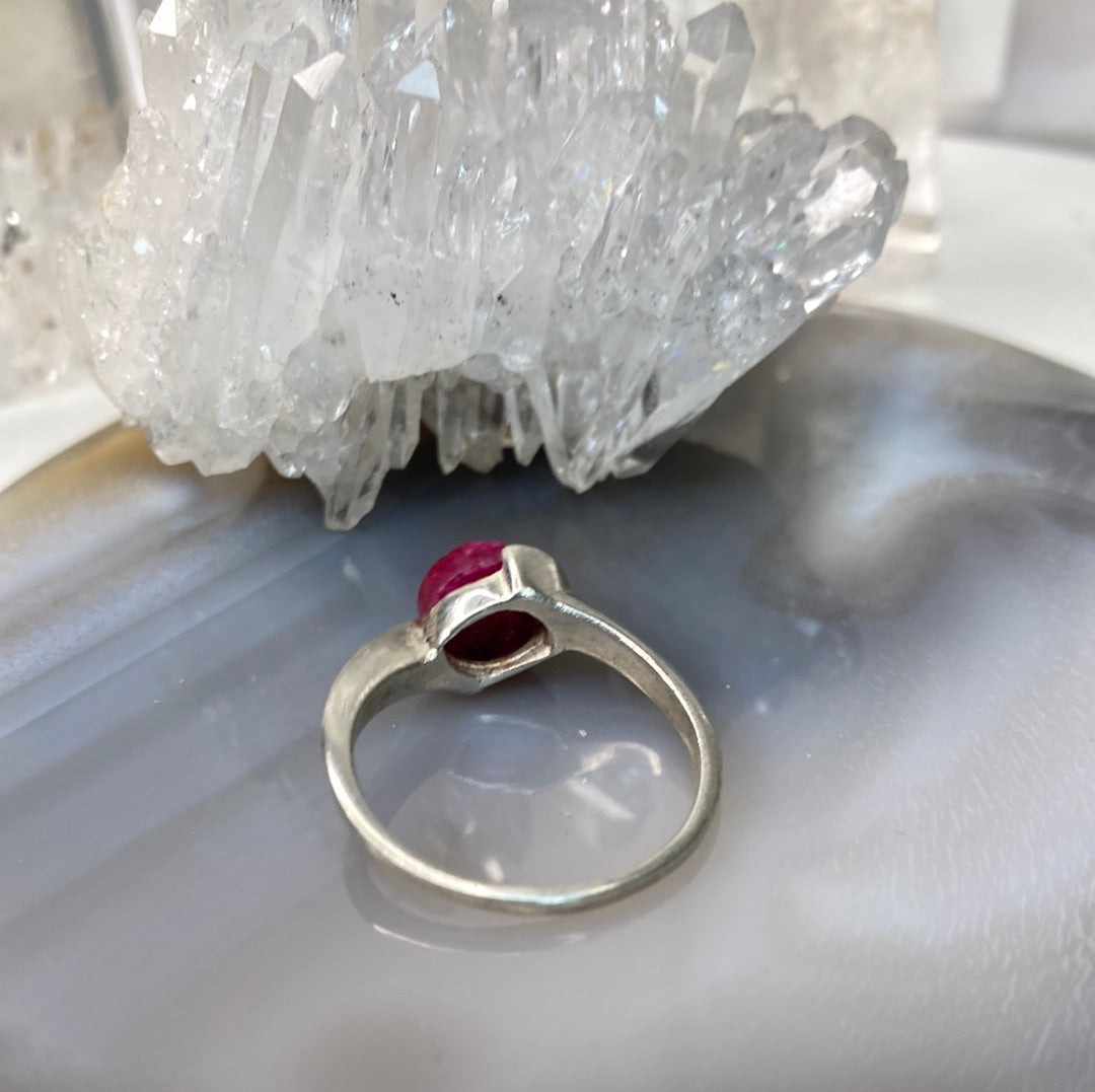 Silver Rube Rings Sterling silver ruby ring – Timeless Treasures