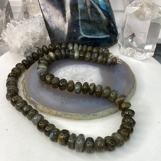 Labradorite bead necklace